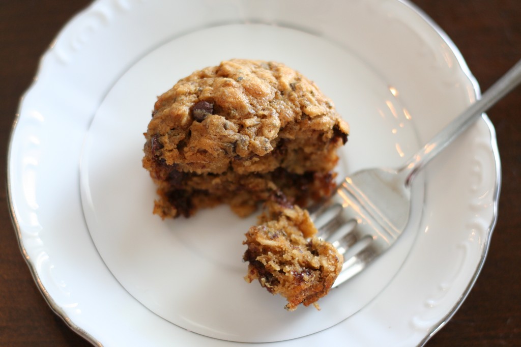 Banana Oatmeal Chocolate Chip Muffins